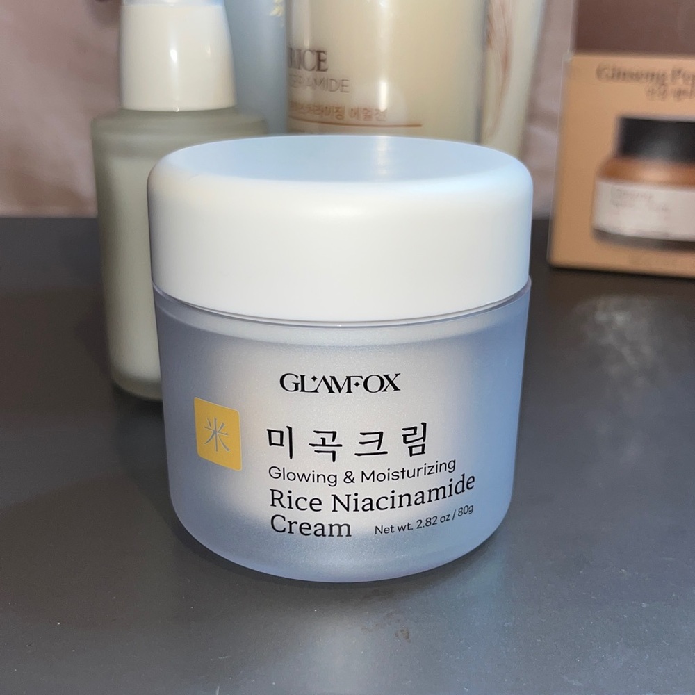 GLAMFOX K-Beauty 5pc Skincare Set Rice Niacinamide Ginseng Glowing Moisturizing - Picture 3 of 6